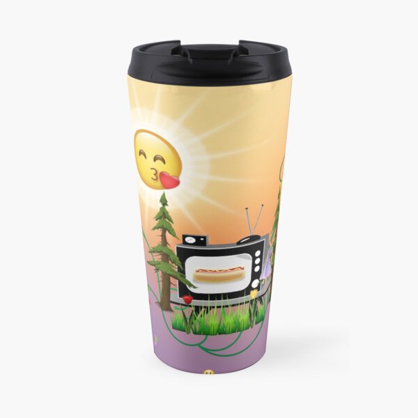 Sun Kissed Hot Dog on TV Travel Coffee Mug
