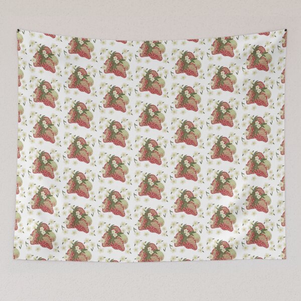 Item preview, strawberries #2 designed and sold by WyrdandWoven.