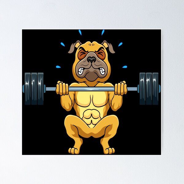 Pit Bull Weightlifting Funny Deadlift Men Fitness Gym Gifts Sticker for  Sale by HansShields