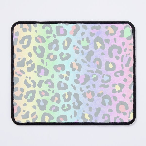 Item preview, Soft Pastel Double Rainbow Leopard Print All Over Animal Pattern designed and sold by Bumblefuzzies.