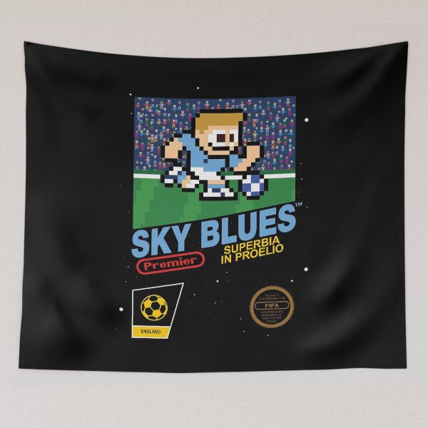 Item preview, The Sky Blues (8-bit Football / Soccer Videogame Cart) designed and sold by The Armorsmith.