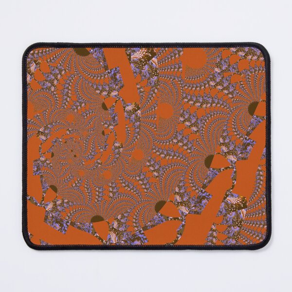 Item preview, "Frenneti (Burnt Orange & violet)" V.3- Psychedelic/ Organism fractal wave pattern digital painting by The Raumier  designed and sold by N-W-T-S-I-O.