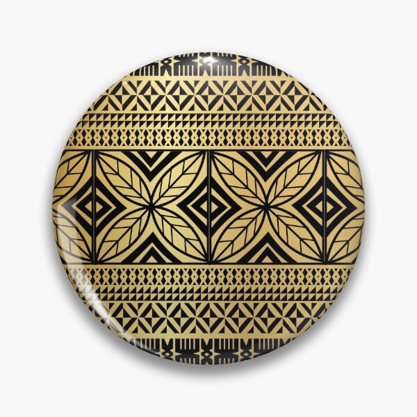 Item preview, Gold  Tapa tribal pattern designed and sold by Kalawa Studio.