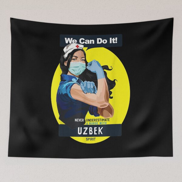 Item preview, Uzbek Rosie Riveter designed and sold by aliceshe.