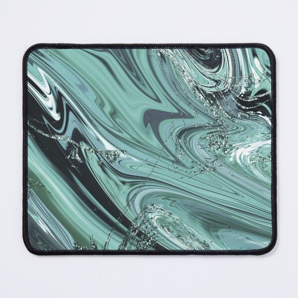 Item preview, Turquoise & Green Crystal Abstract Art designed and sold by ReesDesigns.