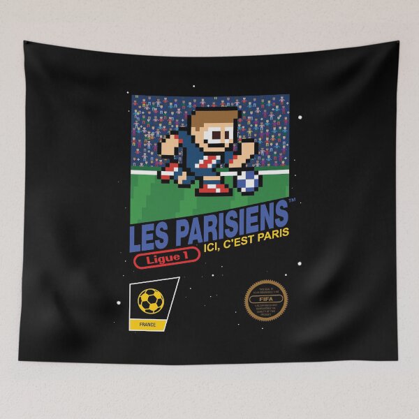 Item preview, Les Parisiens (8-bit Football / Soccer Videogame Cart) designed and sold by The Armorsmith.