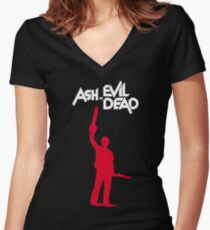 Old Man Ash II Women's Fitted V-Neck T-Shirt