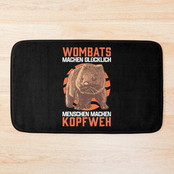 Item preview, Wombat headache marsupial australia travel saying designed and sold by madgrfx.