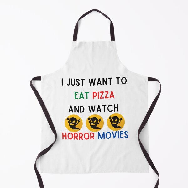 Item preview, I Just Want To Eat Pizza And Watch Horror Movies designed and sold by Chanchane Store.