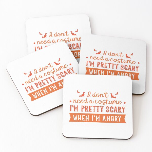 Item preview, I Don't Need a Costume, I'm Pretty Scary When I'm Angry (Orange) designed and sold by FilipeFerreira.