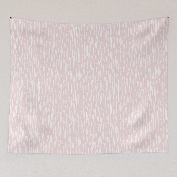 Item preview, Painted White Brushstrokes on Pale Pink Backgroung designed and sold by Olga Lashko.