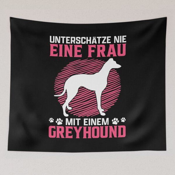 Artikelvorschau, Greyhound Frau kurzhaariger Windhund Besitzerin entworfen und verkauft von madgrfx.
