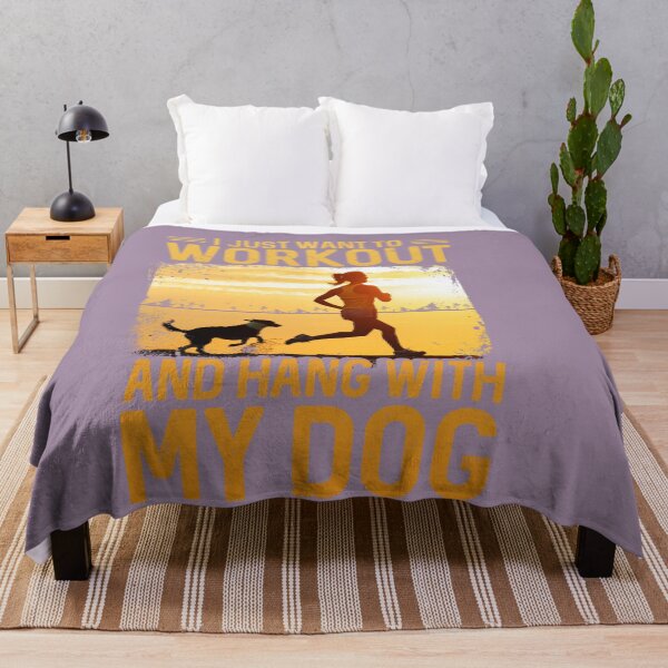 Item preview, I JUST WANT TO WORKOUT AND HANG WITH MY DOG designed and sold by HASSANBADRI2050.