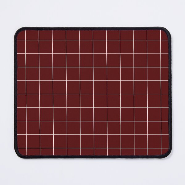 Item preview, Windowpane Check Grid (white/maroon) designed and sold by Design Minds Boutique.