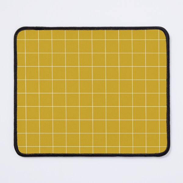Item preview, Windowpane Check Grid (white/mustard yellow) designed and sold by Design Minds Boutique.
