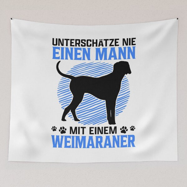 Item preview, Man with Weimaraner Hound dog owner designed and sold by madgrfx.