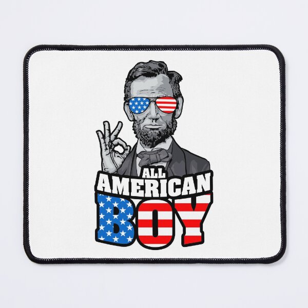 Item preview, Abraham Lincoln 4th Of July Funny OK All American Boy USA designed and sold by GrandeDuc.