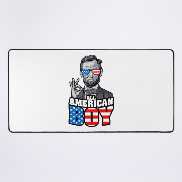 Item preview, Abraham Lincoln 4th Of July Funny OK All American Boy USA designed and sold by GrandeDuc.