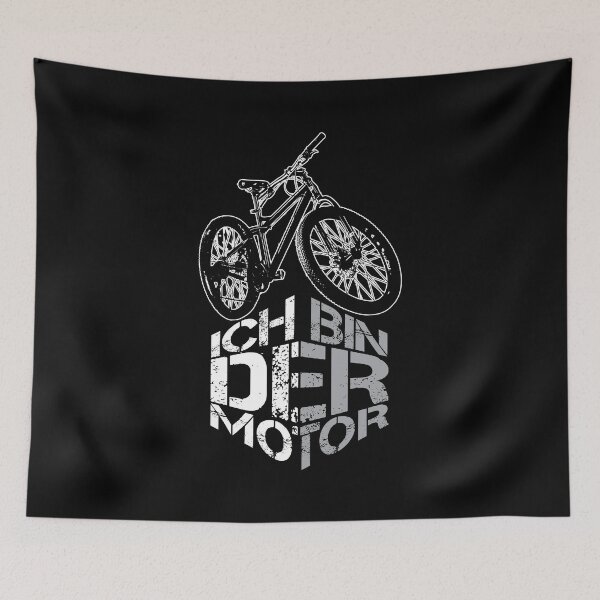 Item preview, Biker bike cycling I am the motor saying design designed and sold by brunsch-print.