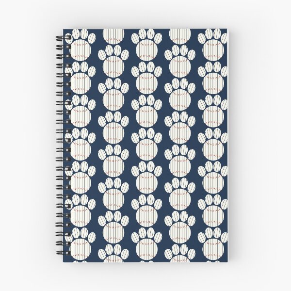 Item preview, Navy Pinstripe Baseball Paw Print designed and sold by 8PawsStudio.