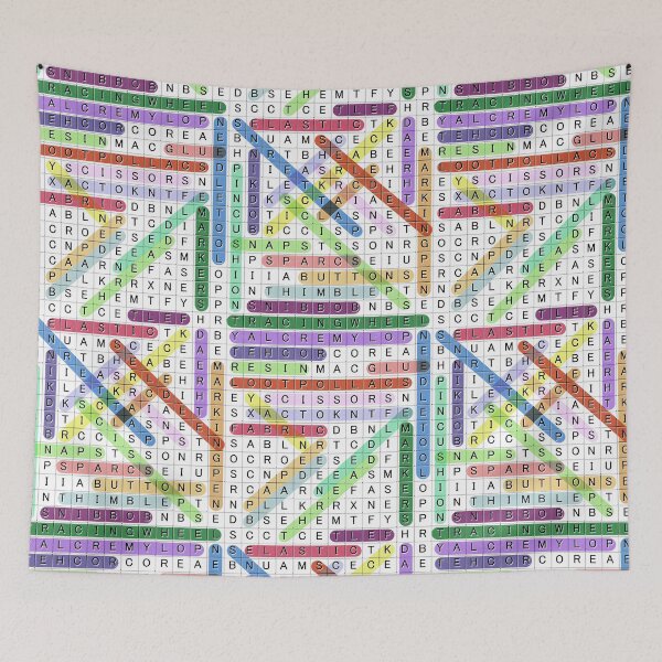 Item preview, Craft and Sewing Notions Words - Word Search Puzzle designed and sold by WickedRefined - Nicole Demereckis.
