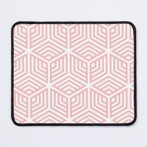 Item preview, Pastel Pink and White Cube Geometric Pattern 2022 Color Summer Hue - Shade - Colour Pantone First Blush 13-2003 designed and sold by ColorOfTheYears.