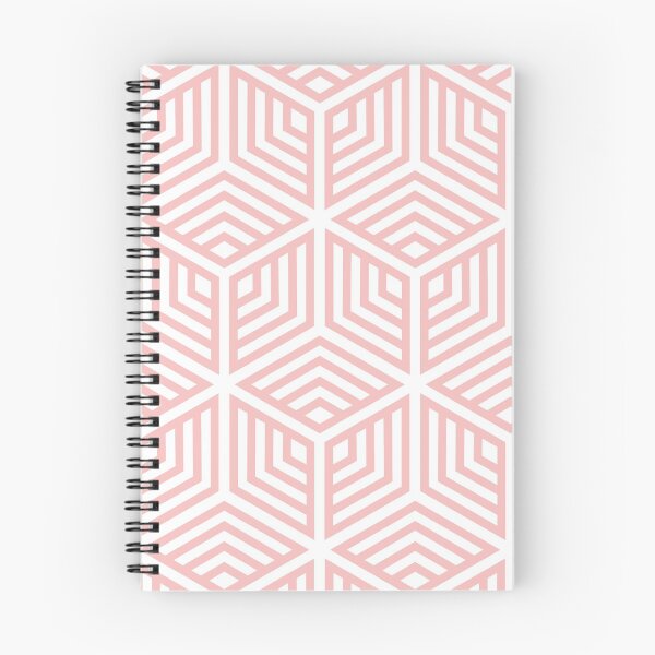 Item preview, Pastel Pink and White Cube Geometric Pattern 2022 Color Summer Hue - Shade - Colour Pantone First Blush 13-2003 designed and sold by ColorOfTheYears.