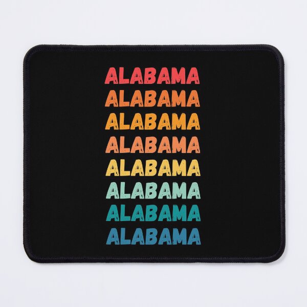 Item preview, ALABAMA - repeated retro vintage sunset colors with a distressed design effect Graphic T-Shirt | Essential T-shirt designed and sold by printdot.