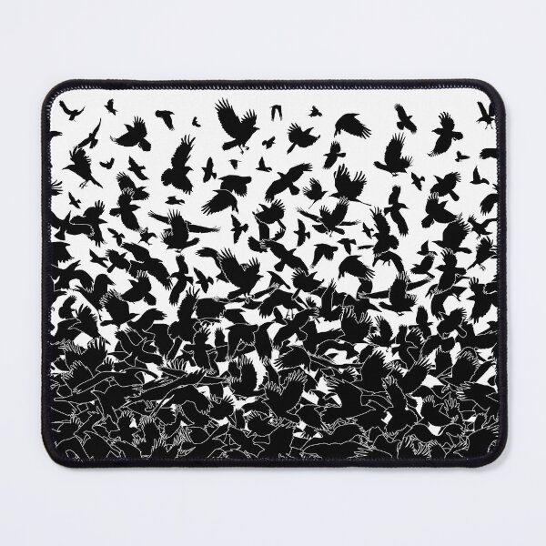 Item preview, Raven Crow Flying Birds Abstract Goth Halloween Pattern designed and sold by GrandeDuc.