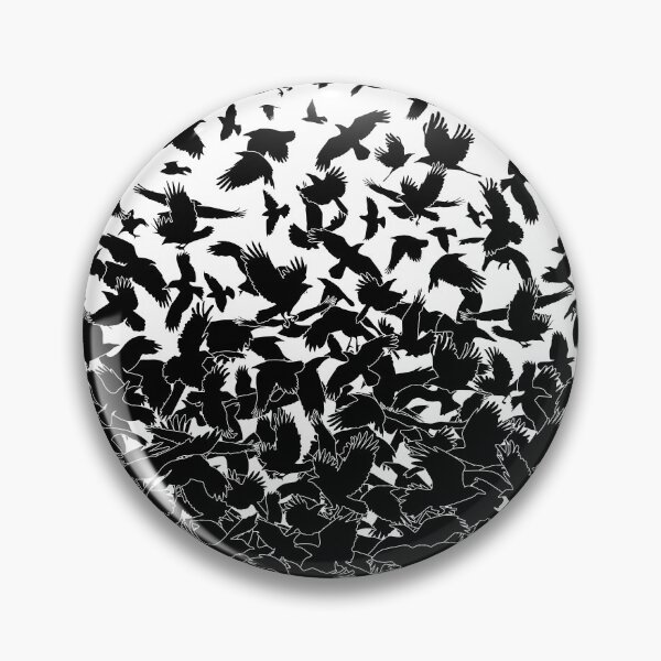 Item preview, Raven Crow Flying Birds Abstract Goth Halloween Pattern designed and sold by GrandeDuc.
