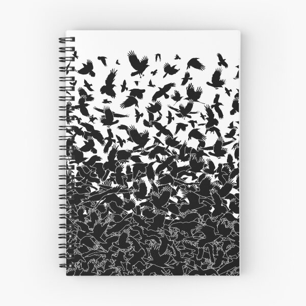 Item preview, Raven Crow Flying Birds Abstract Goth Halloween Pattern designed and sold by GrandeDuc.