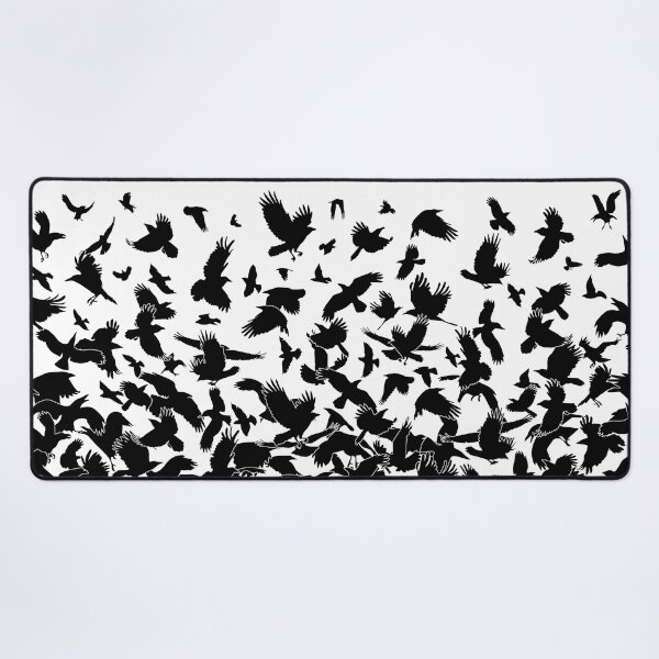 Item preview, Raven Crow Flying Birds Abstract Goth Halloween Pattern designed and sold by GrandeDuc.