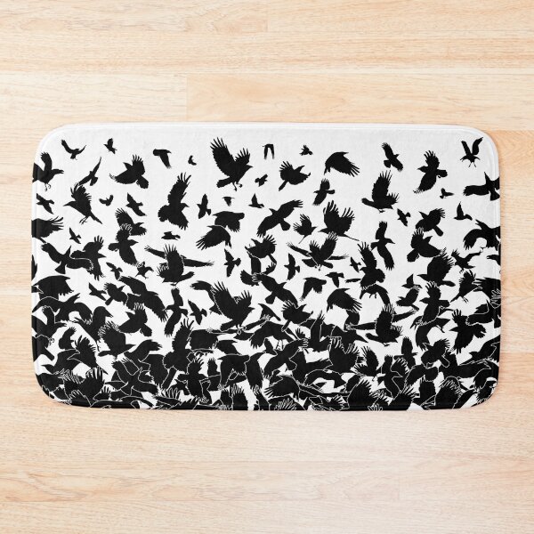 Item preview, Raven Crow Flying Birds Abstract Goth Halloween Pattern designed and sold by GrandeDuc.