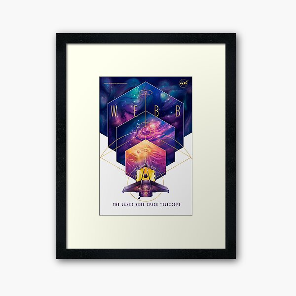 James Webb Space Telescope Artwork Framed Art Print
