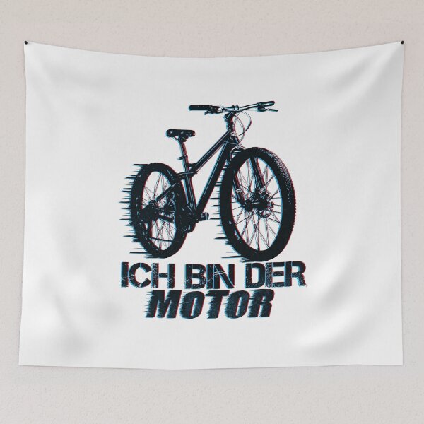 Item preview, Biker bike cycling I am the motor saying design designed and sold by brunsch-print.