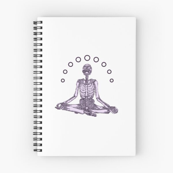 Item preview, Yoga Meditating Skeleton designed and sold by ghazalish.