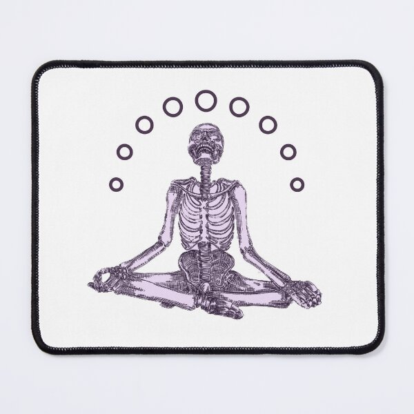 Item preview, Yoga Meditating Skeleton designed and sold by ghazalish.
