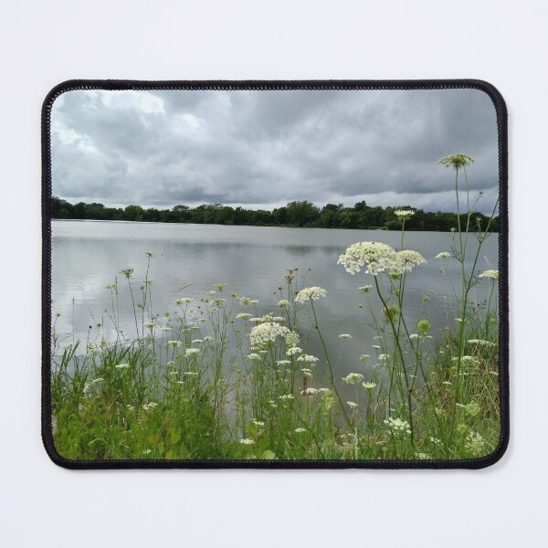Item preview, Flowers by the Lake on a Stormy Day designed and sold by ElphCreations.