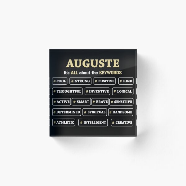 Auguste It's All About The Keywords Acrylic Block