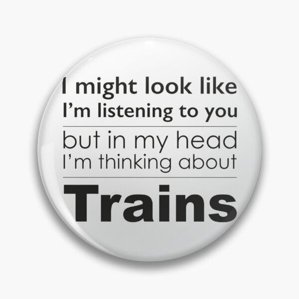 Item preview, Listening, but thinking of Trains  designed and sold by UndertheMoonSVG.