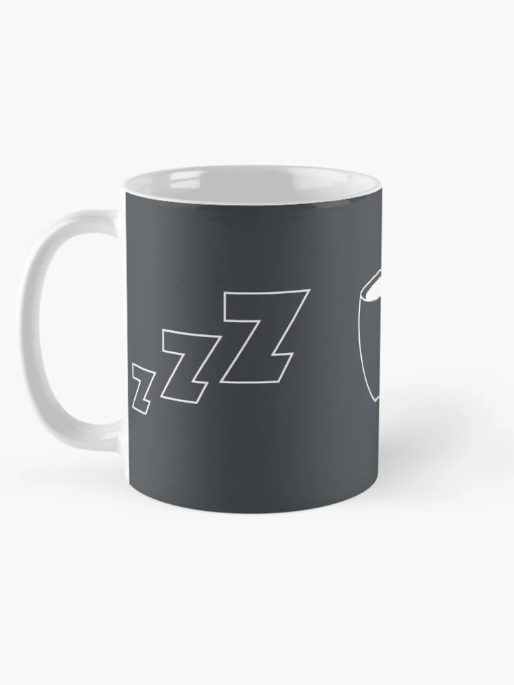 Thumbnail 5 of 6, Coffee Mug, Cyclist Routine Sleep Coffee Ride Repeat White designed and sold by RabeDesigns.