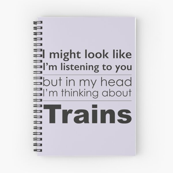 Item preview, Listening, but thinking of Trains  designed and sold by UndertheMoonSVG.