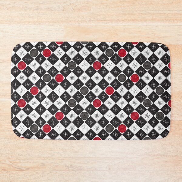 Item preview, Retro Midcentury Atomic Age Checkers designed and sold by WickedRefined - Nicole Demereckis.