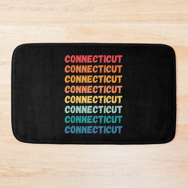 Item preview, CONNECTICUT - repeated retro vintage sunset colors with a distressed design effect Graphic T-Shirt | Essential T-shirt designed and sold by printdot.