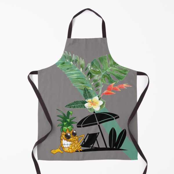 Item preview, A pineapple relaxes at the beach designed and sold by Karine Dupras.