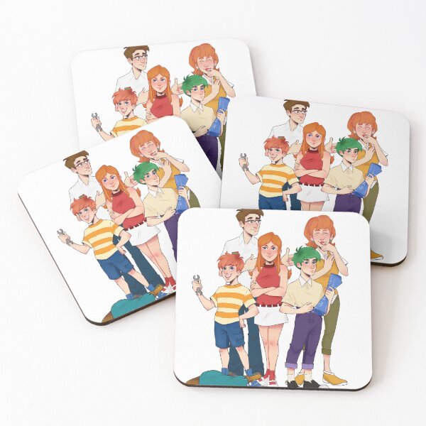 Item preview, Phineas and Ferb Family designed and sold by Peppermintpapers Illustrations.