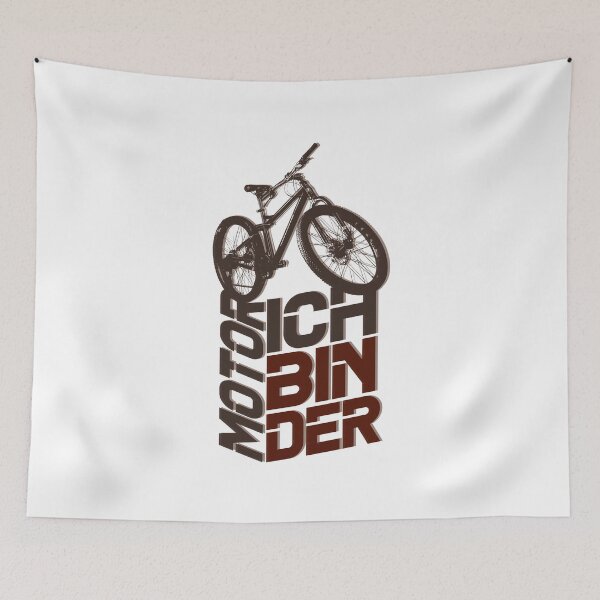 Item preview, Biker bike cycling I am the motor saying design designed and sold by brunsch-print.
