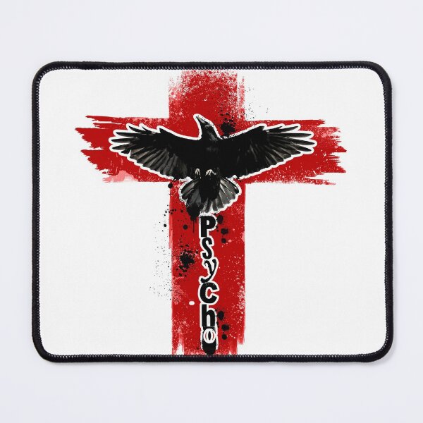 Item preview, Trash polka style raven on a red cross designed and sold by DarkDesign69.