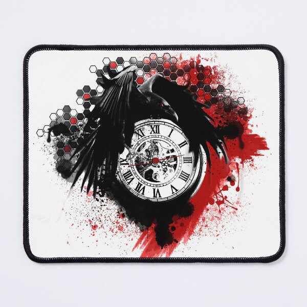 Item preview, Copy of Trash polka style raven and clock WHITE EDITION designed and sold by DarkDesign69.
