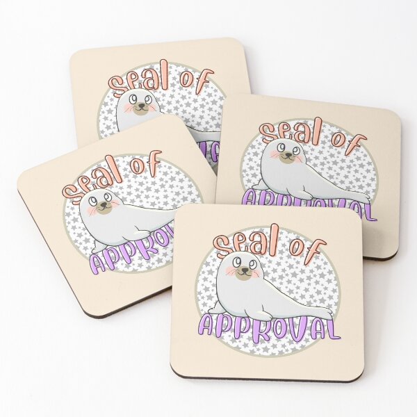 Item preview, Seal Of Approval Stars -  Cute and Funny Animal Pun designed and sold by ViewerEqualsPhoton.